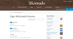 Desktop Screenshot of forums.cigaraficionado.com