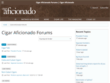 Tablet Screenshot of forums.cigaraficionado.com